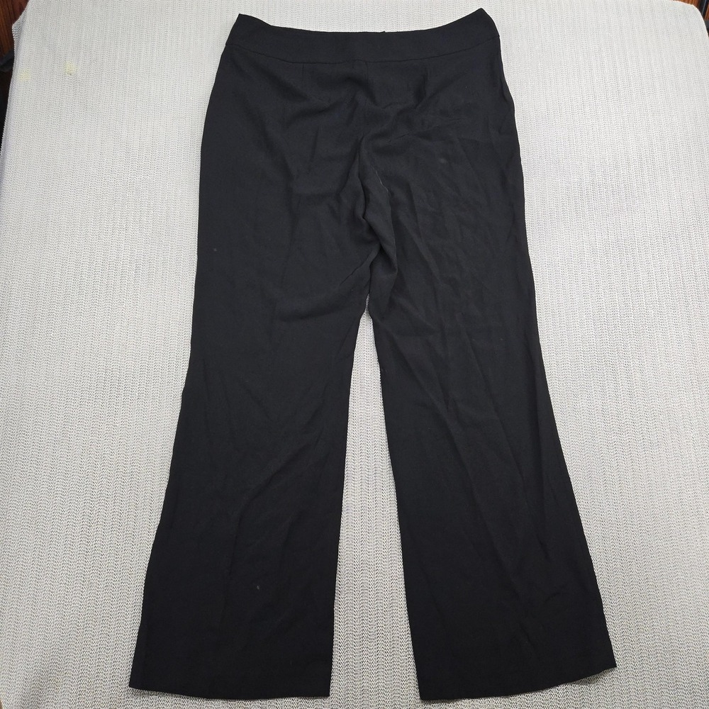 Calvin Klein Pants Womens 14 Black Wide Leg Dress Trousers D-Ring Waist Work - Picture 8 of 10